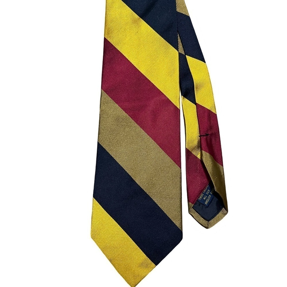 Abercrombie & Fitch Classic Striped Silk Tie, Multicolor, Excellent Condition